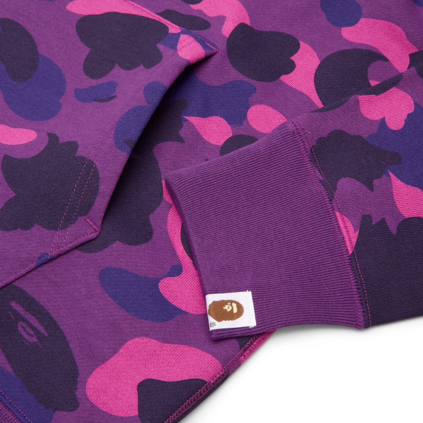 A Bathing Ape Color Camo Bape Pullover Hoodie M (Purple)