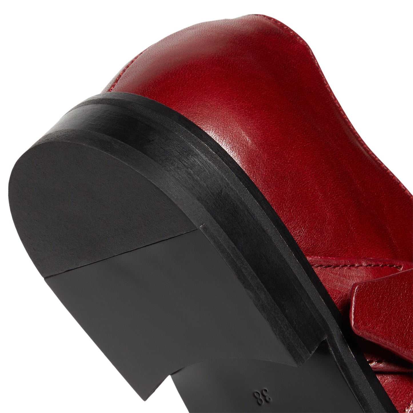 Martine Rose Bondage Belt Sandal (Red Oxblood)