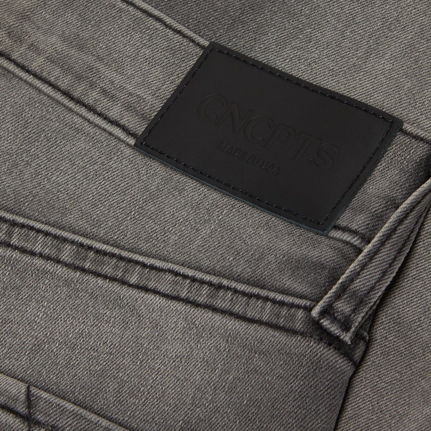 CNCPTS Coated Bootcut Denim (Grey)