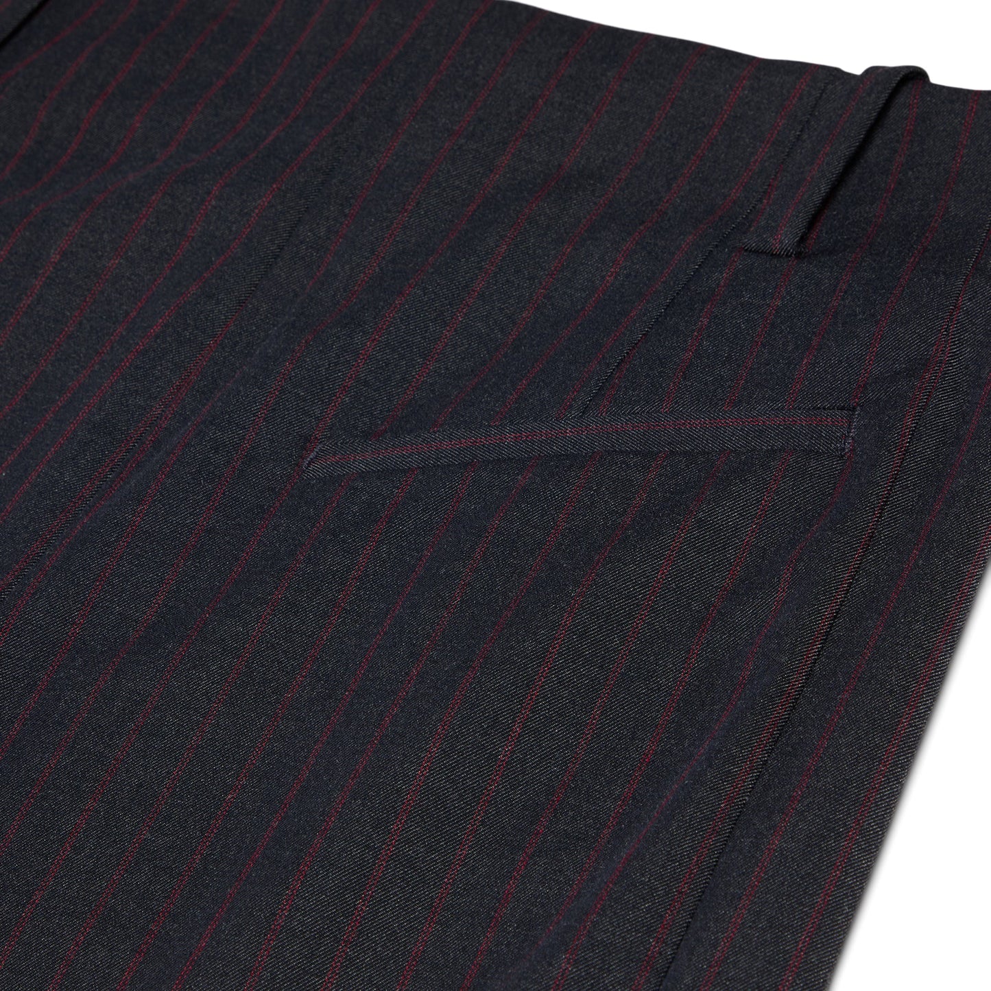 GANNI Stretch Stripe Tailoring Capri Pants (Phantom)