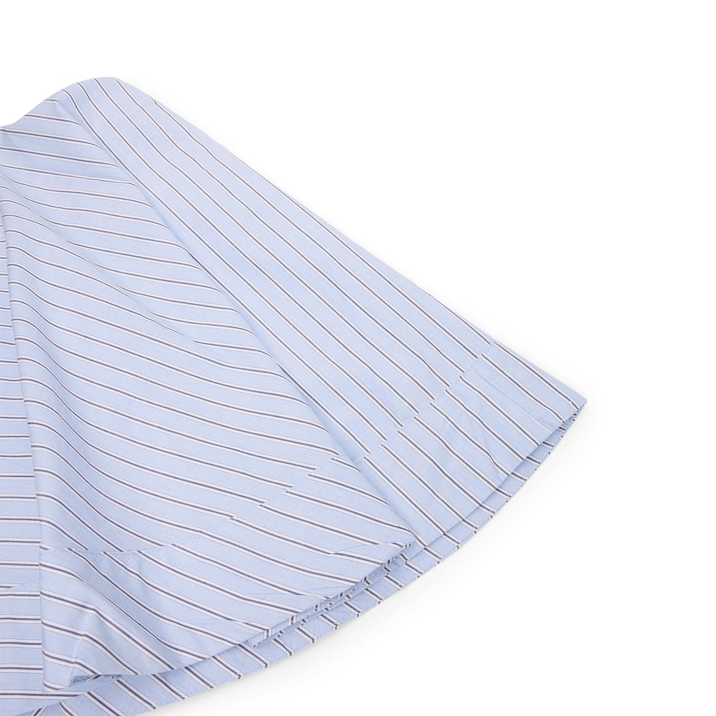 GANNI Stripe Mini Circle Skirt (Lavender Lustre)