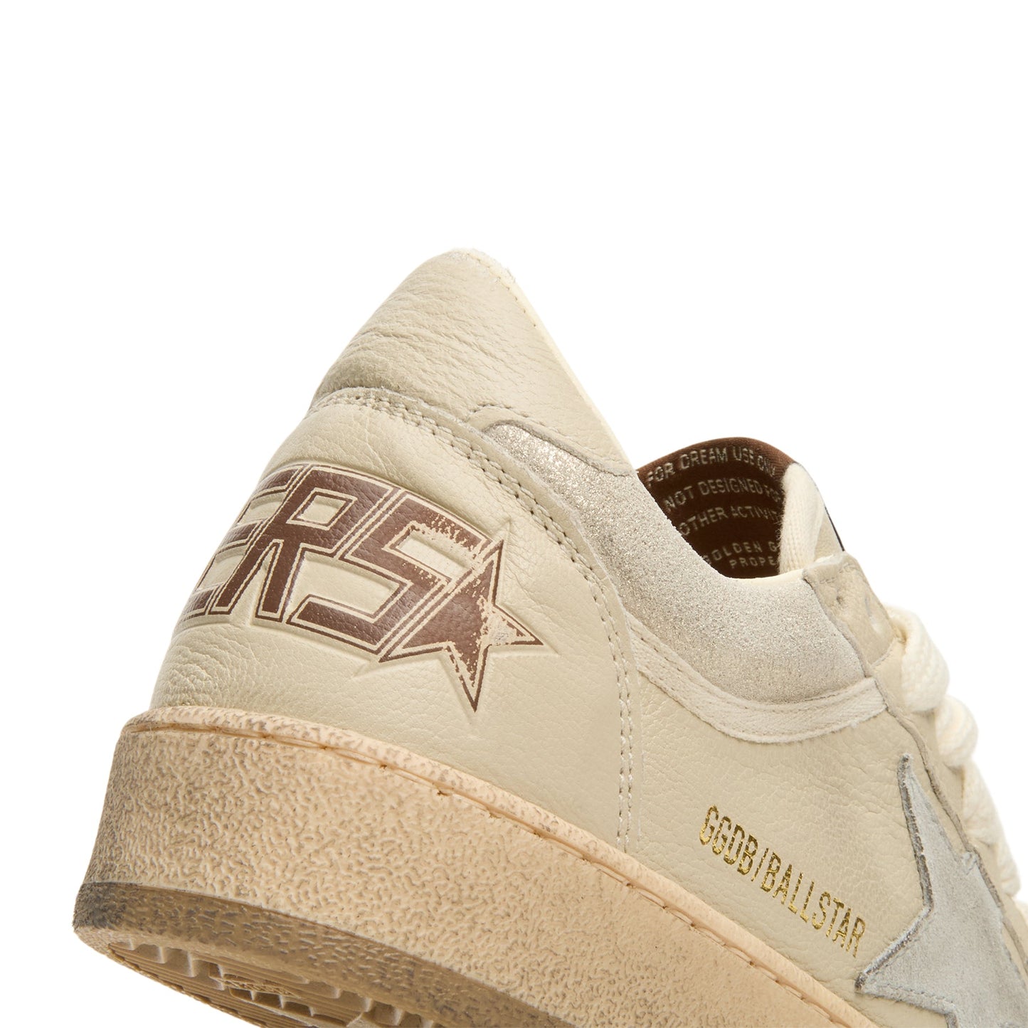 Golden Goose Ballstar Nappa And Glitter Leather Upper (Cream/Light Grey/Grey)
