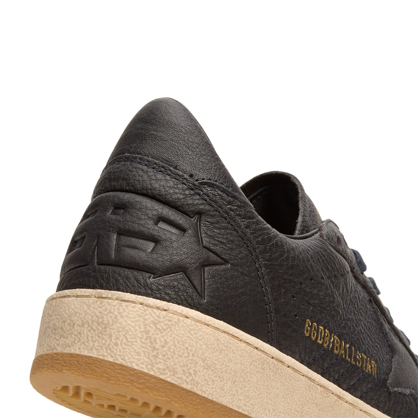 Golden Goose Ballstar Leather Upper Star Toe Spur (Navy)