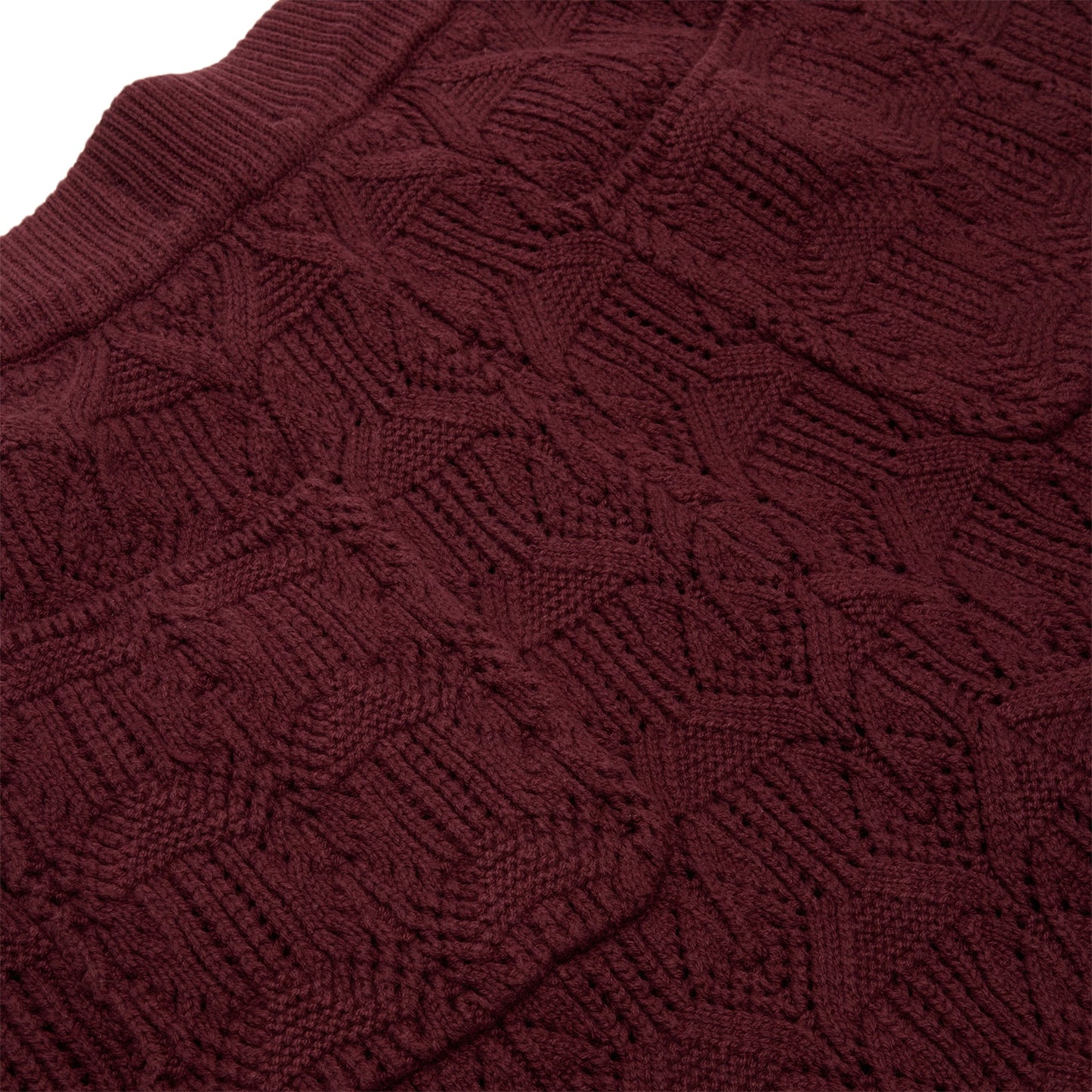 Honor The Gift Cable Knit Pant (Berry)