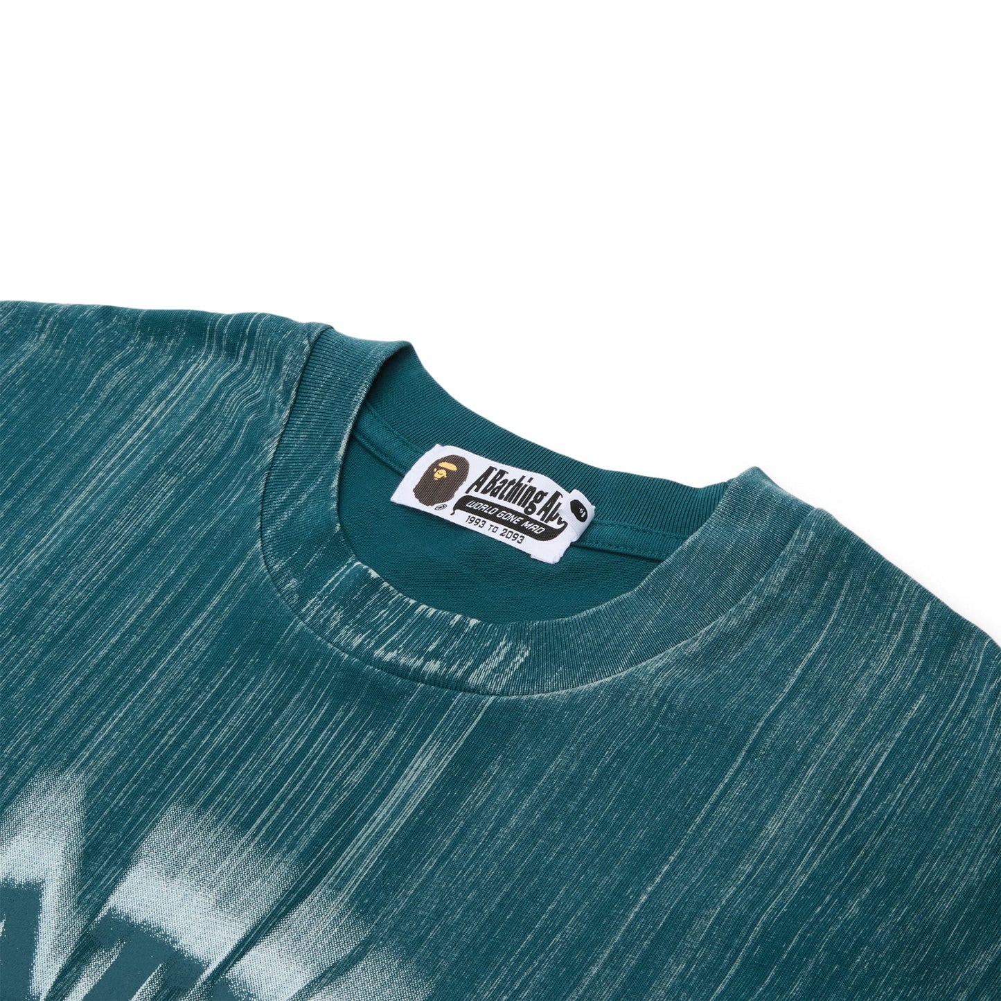 A Bathing Ape Brush College Relaxed Fit Tee M (Green)