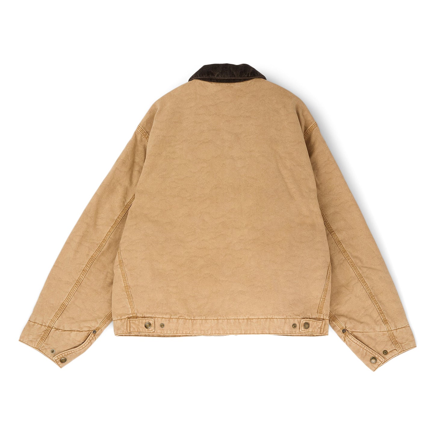 A Bathing Ape Line Camo Jacquard Garment Dyed Padded Work Jacket (Beige)