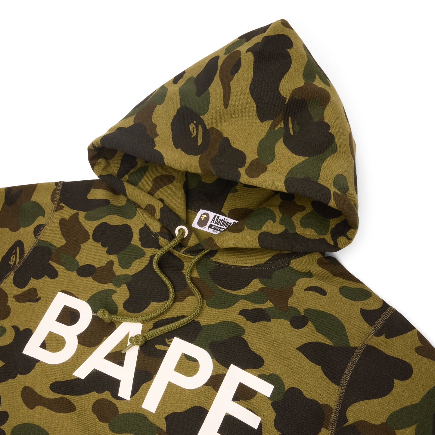 A Bathing Ape 1ST Camo Bape Pullover Hoodie (Green)