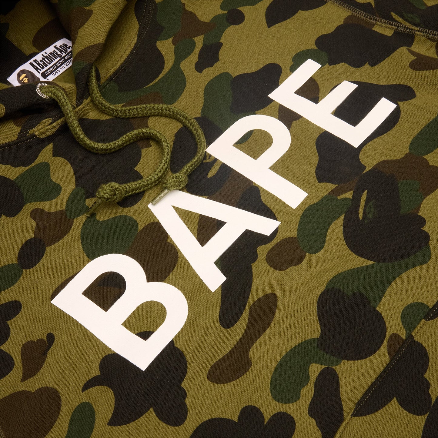 A Bathing Ape 1ST Camo Bape Pullover Hoodie (Green)