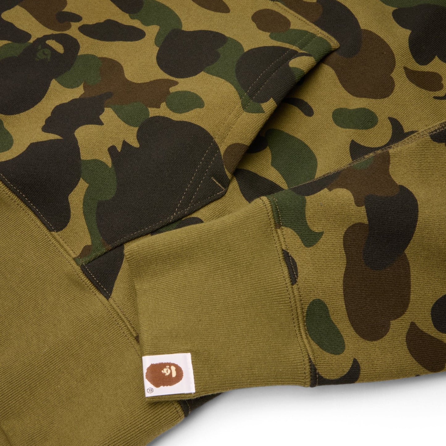 A Bathing Ape 1ST Camo Bape Pullover Hoodie (Green)