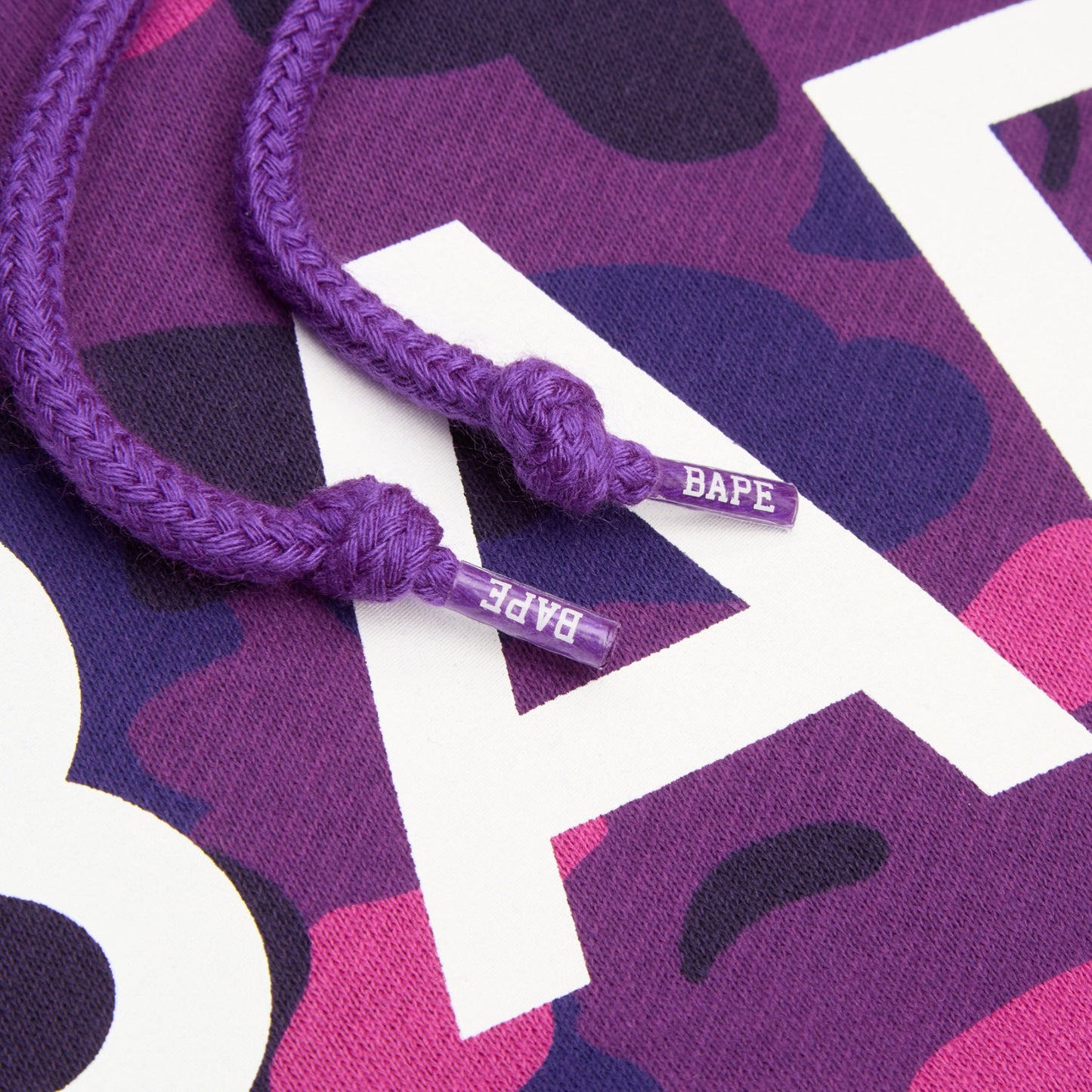 A Bathing Ape Color Camo Bape Pullover Hoodie M (Purple)