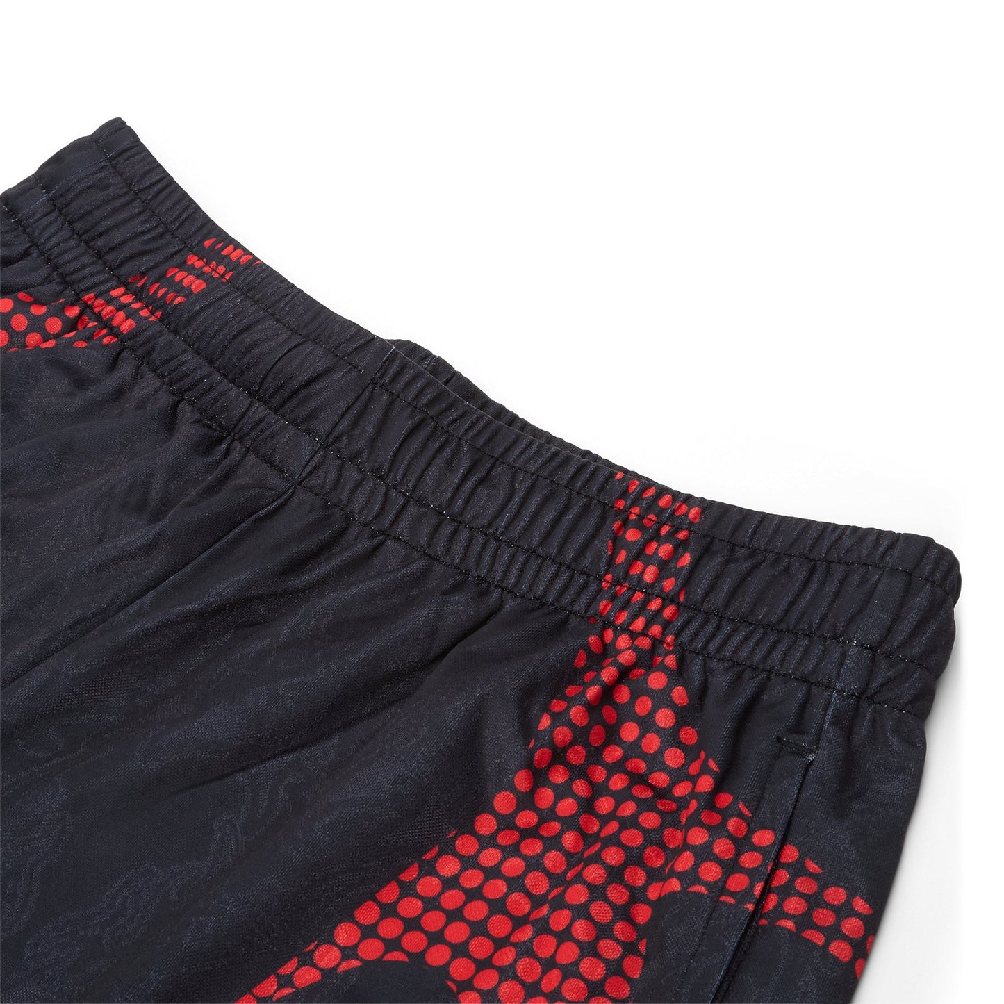 A Bathing Ape Ape Flame Monogram Jacquard Relaxed Fit Football Shorts M (Black)