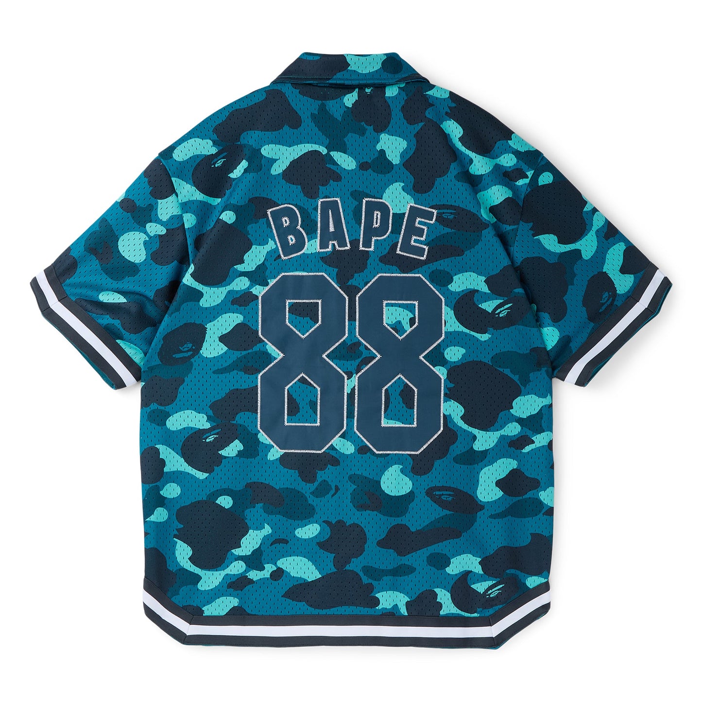 A Bathing Ape Color Camo Warm Up Ss Shirt M (Green)