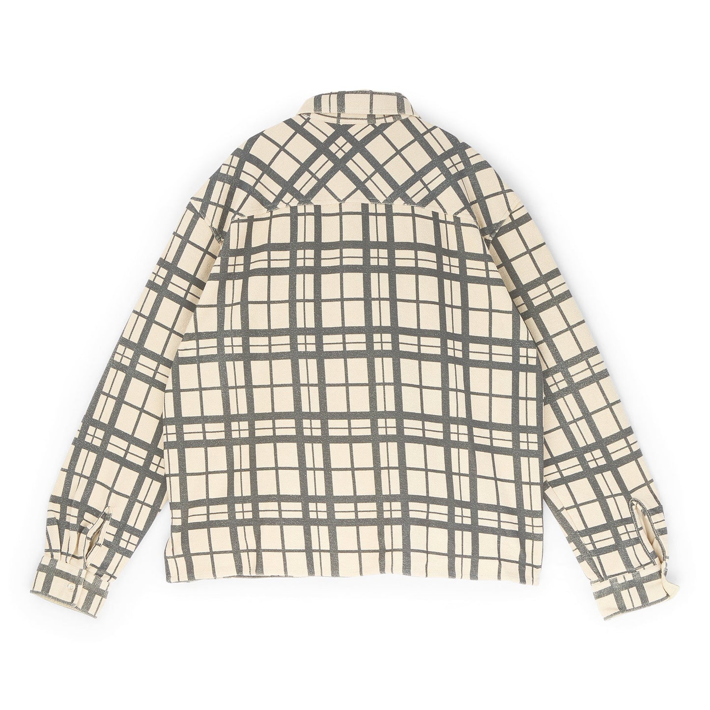 Brain Dead Plaid French Terry Button Up (Sand)