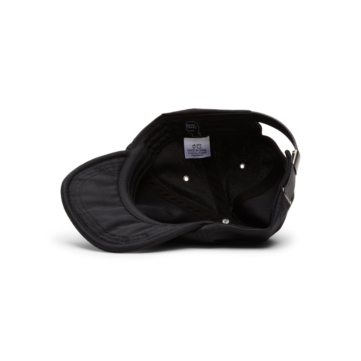 Brain Dead Folk Technology Wire Brim 6 Panel Hat (Black)