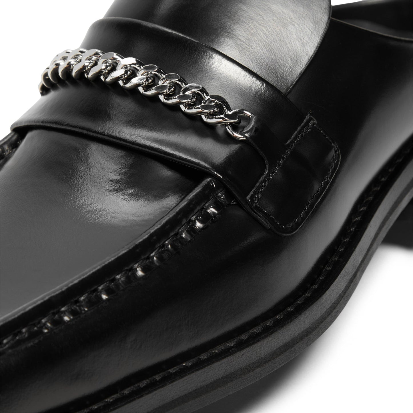 Martine Rose Square Toe Mule (Black)