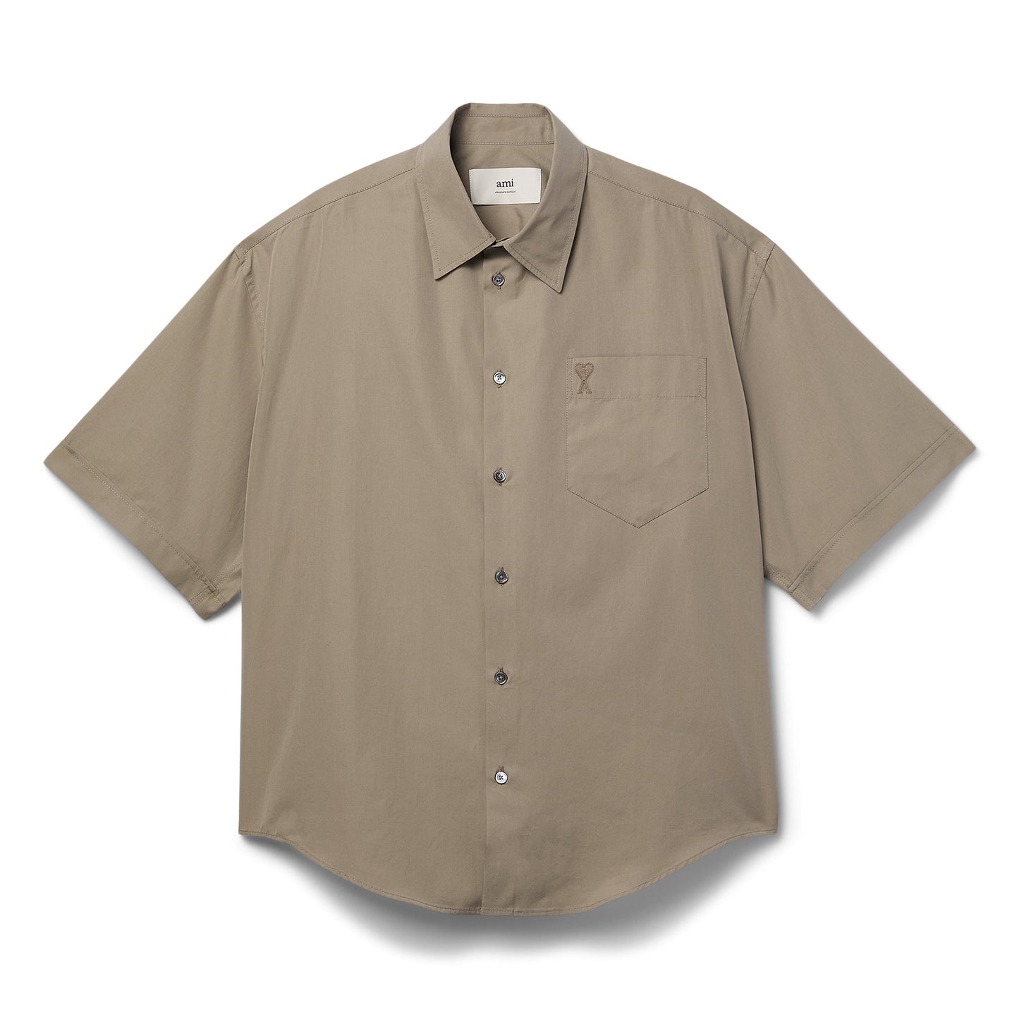 AMI Short Sleeve Boxy Shirt (Ash)