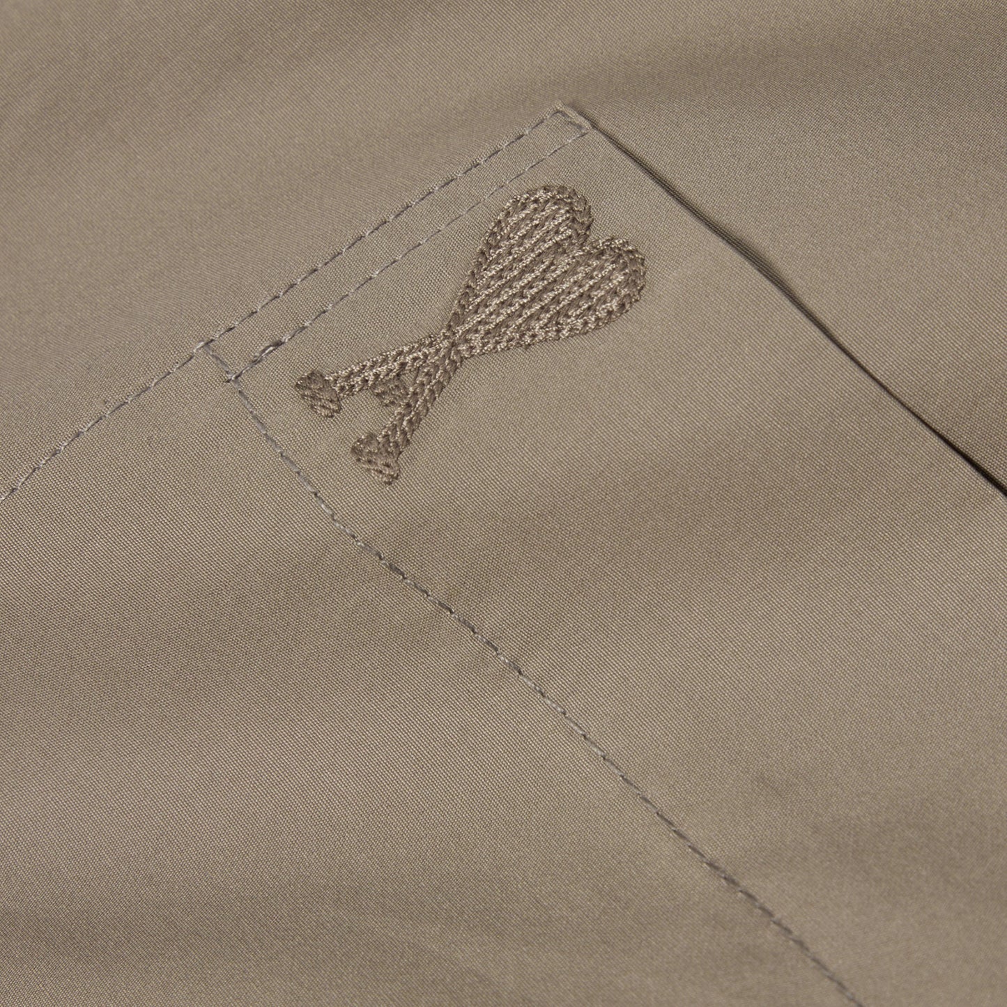AMI Short Sleeve Boxy Shirt (Ash)