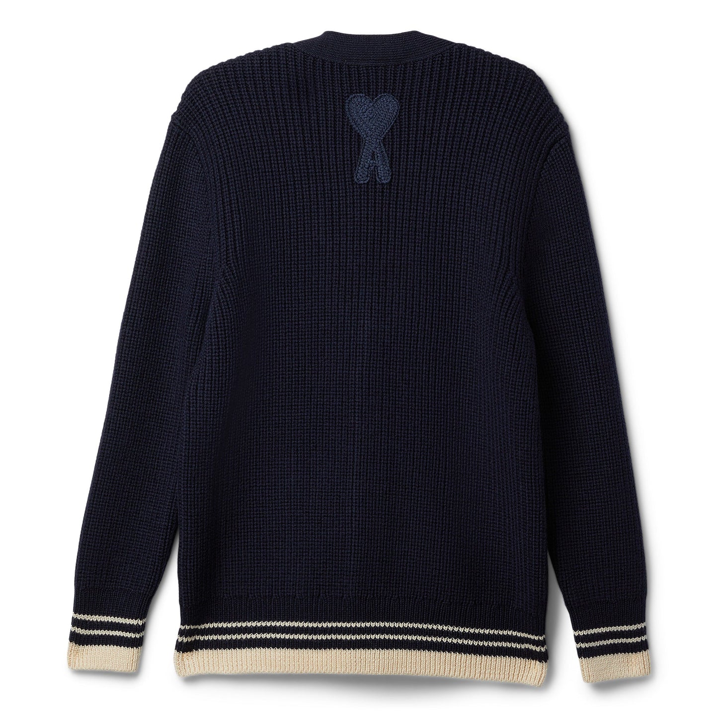 AMI Ribbed Cardigan (Navy blue)