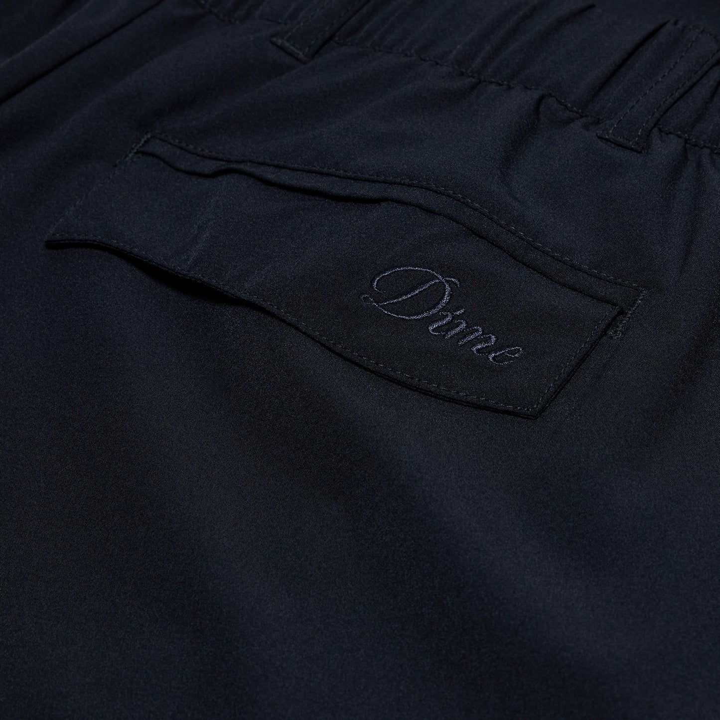 Dime Pleated Nylon Pants (Black)