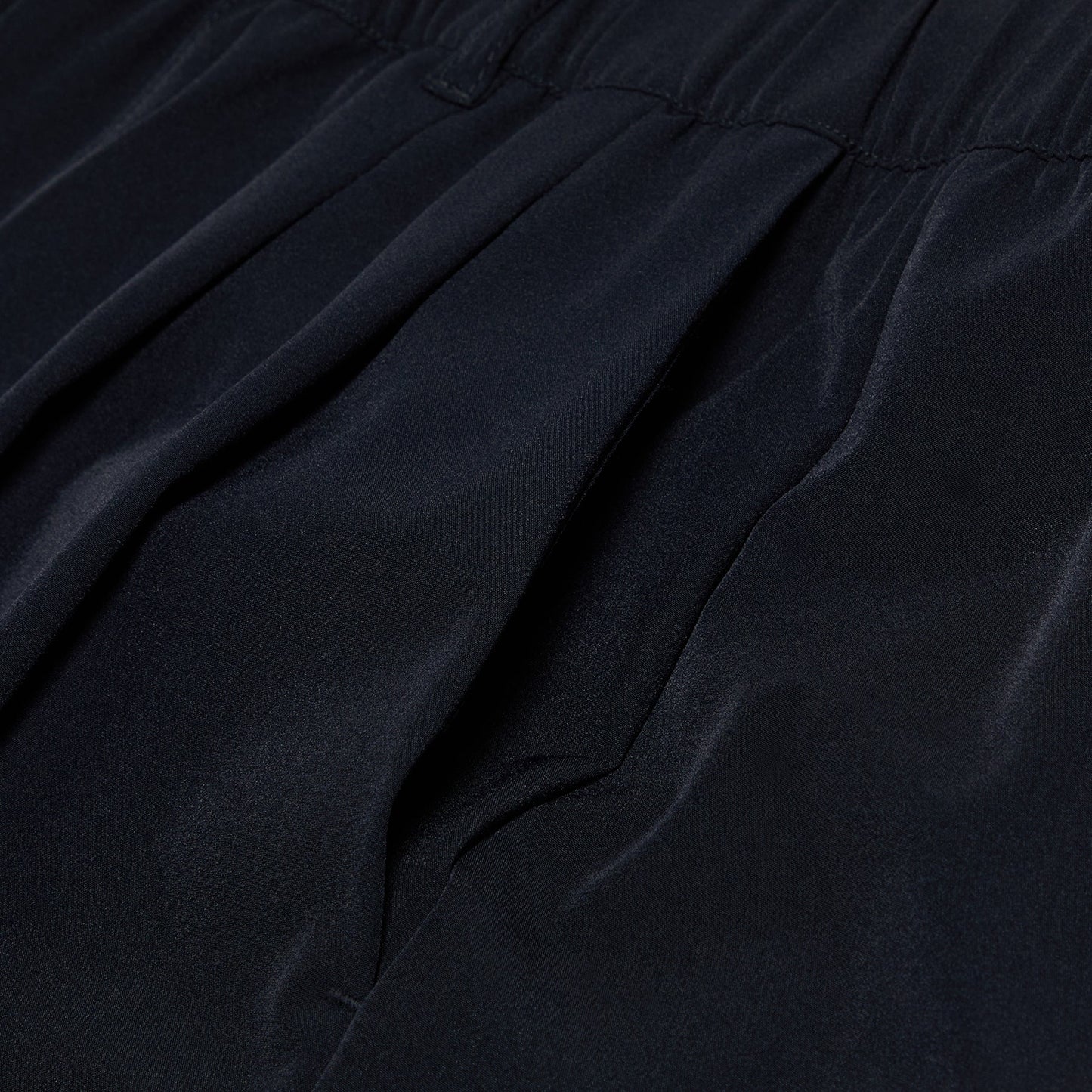 Dime Pleated Nylon Pants (Black)