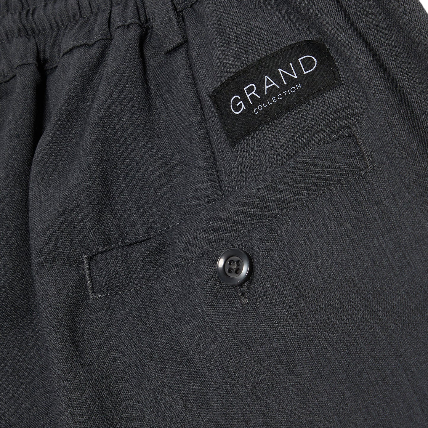 Grand Collection Wool Pant (Charcoal)