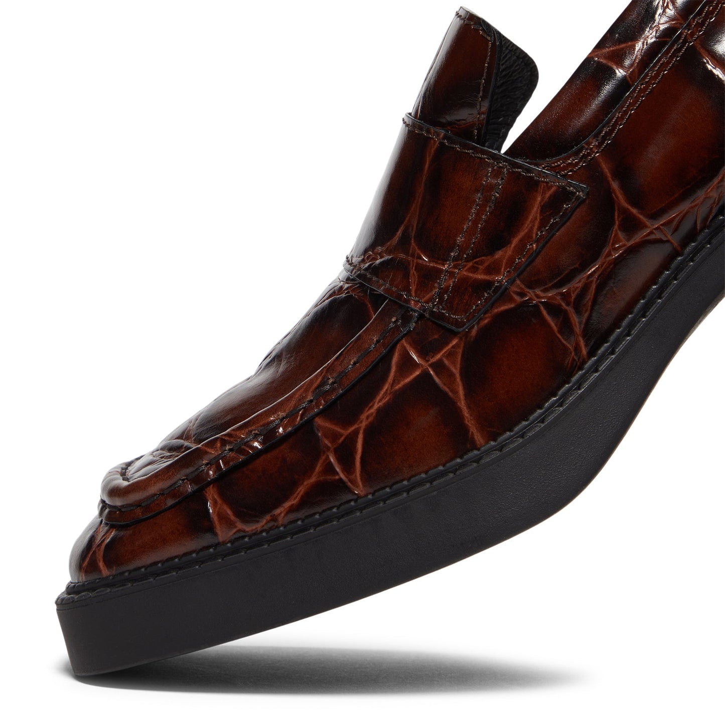 Miista Karina Brown Coco Loafers (Brown)