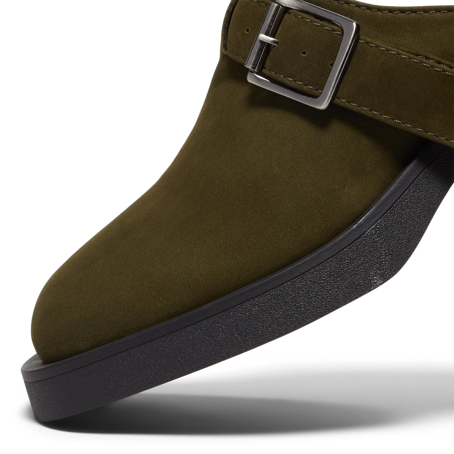 Miista Aroa Kakhi Suede Mules (Khaki)