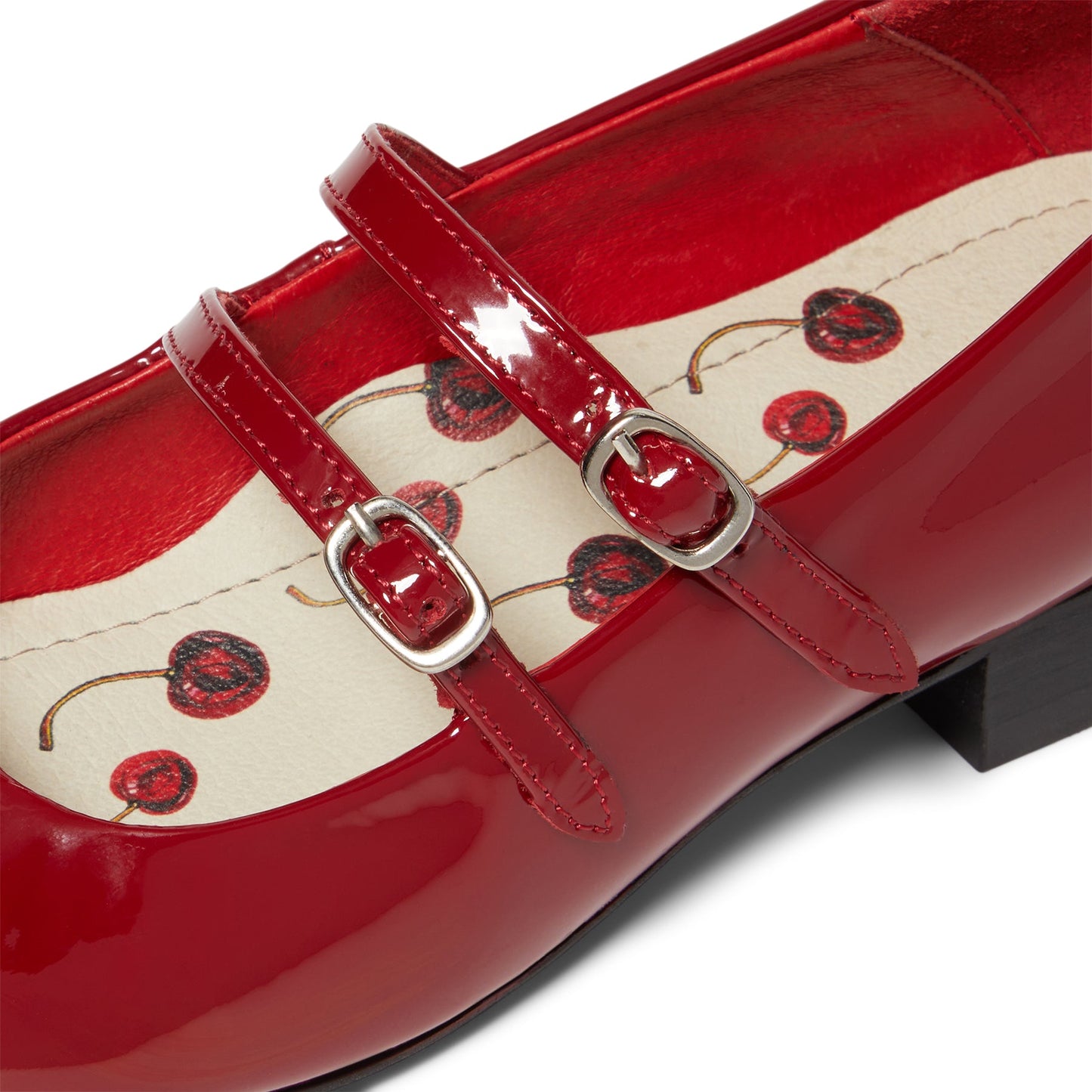 DUKE + DEXTER Ruby Red Patent Mary Jane (Red)