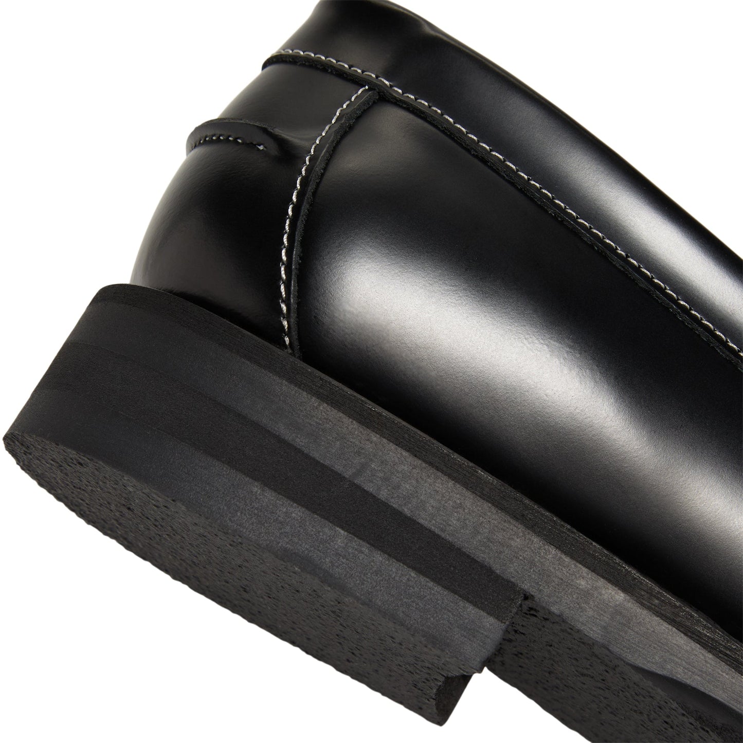 DUKE + DEXTER Wilde Kiss Penny Loafer (Black/White)
