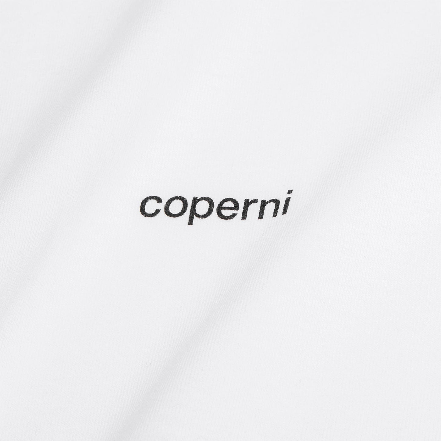 COPERNI Ruffle Logo Boxy T-Shirt (White)