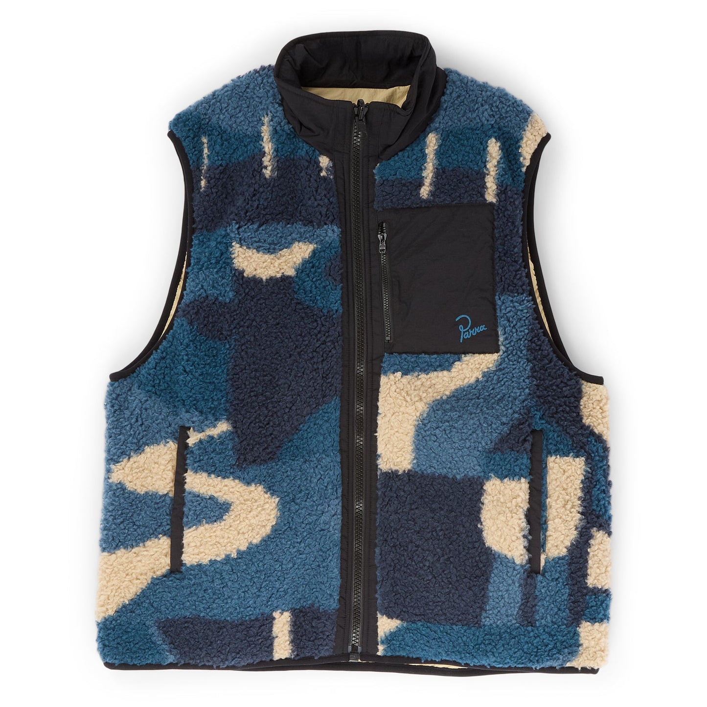 by Parra Infinite Bird Reversible Vest (Navy Blue)