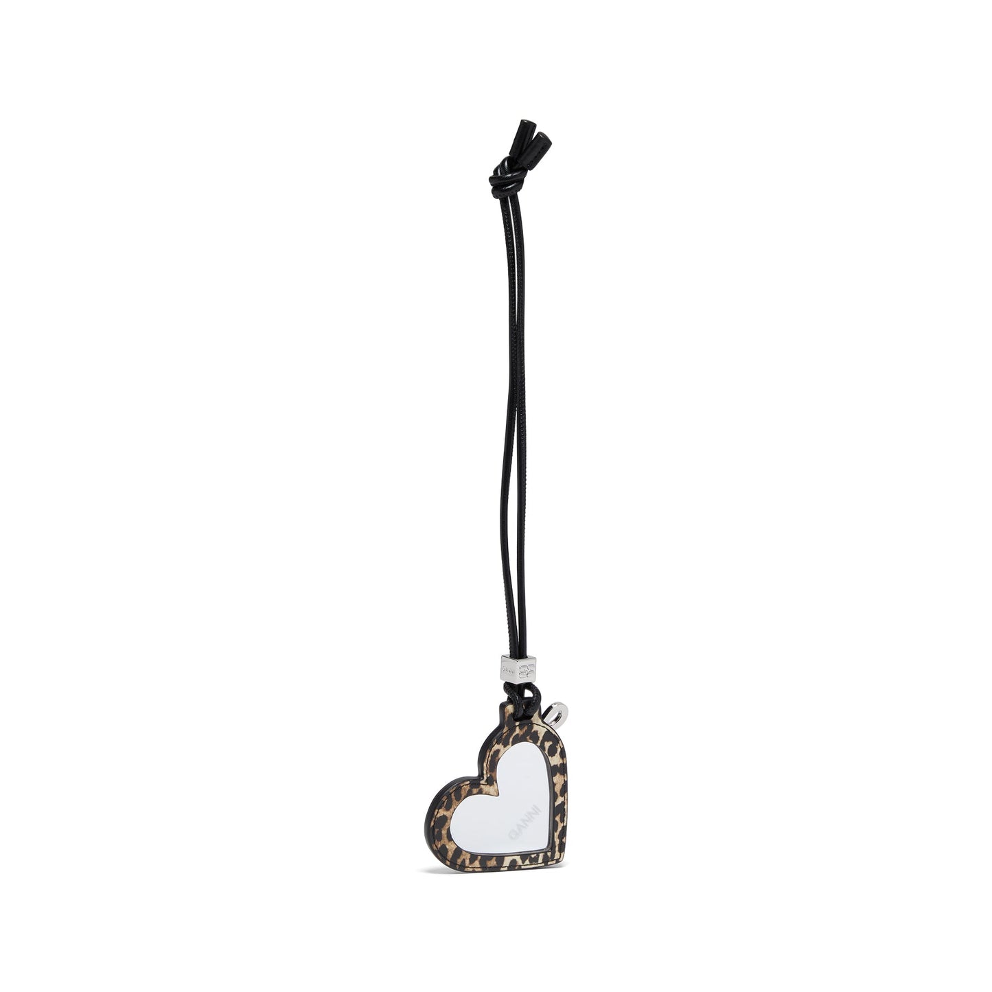 GANNI Bou Heart Mirror Print (Leopard)