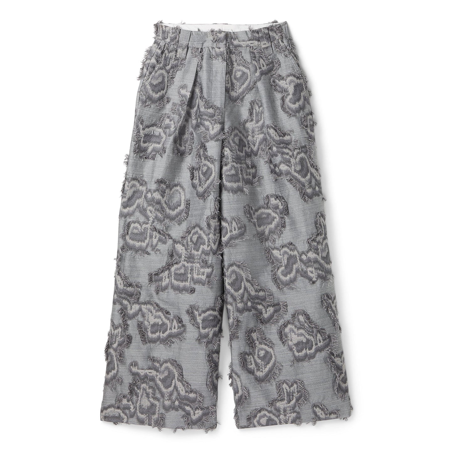 GANNI Fil Coupe Suiting Big Pleat Pants (Mockingbird)