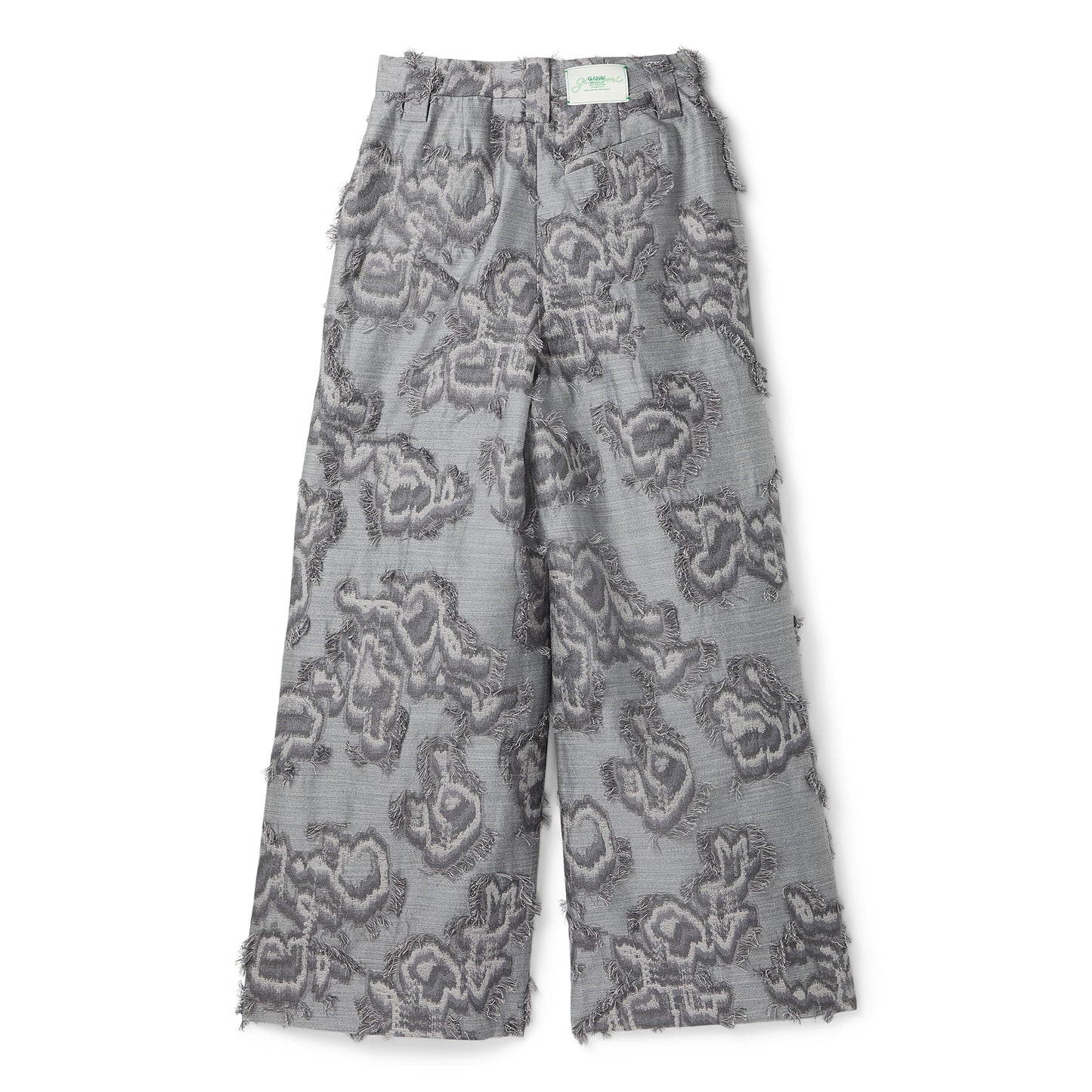 GANNI Fil Coupe Suiting Big Pleat Pants (Mockingbird)