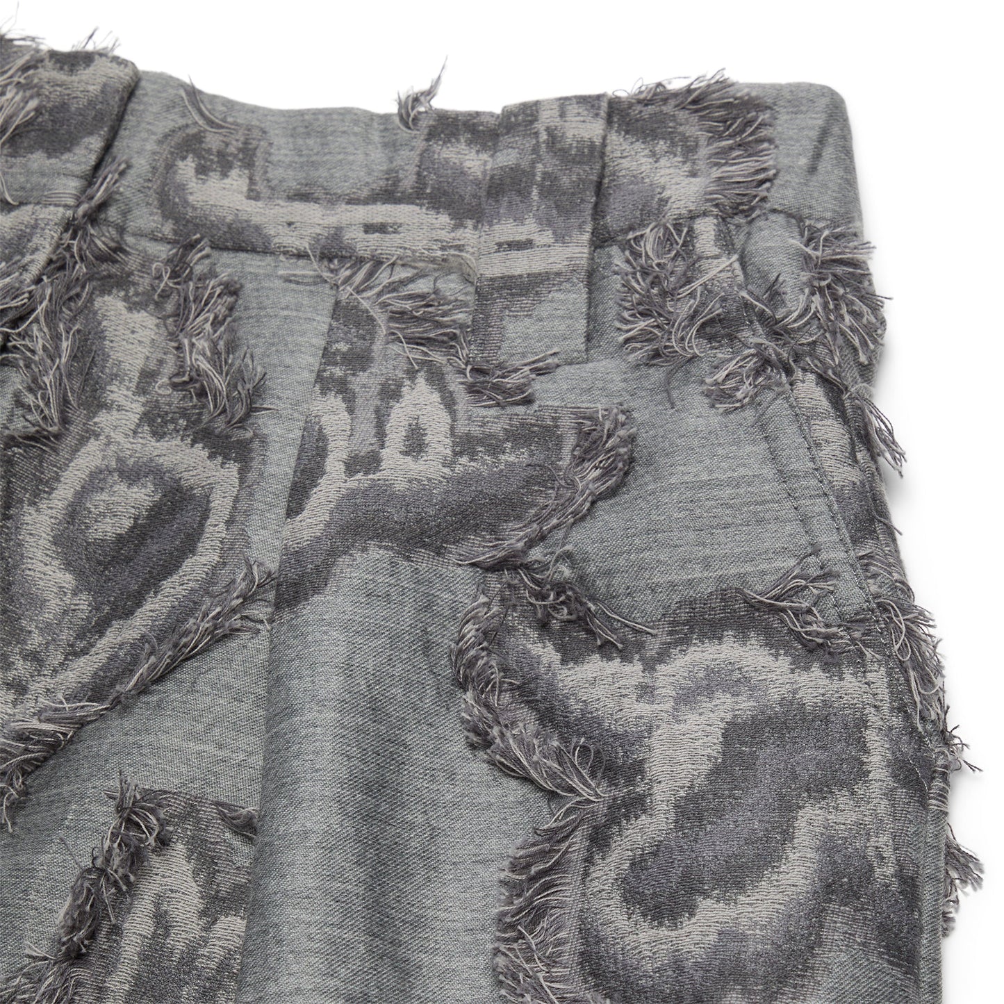 GANNI Fil Coupe Suiting Big Pleat Pants (Mockingbird)