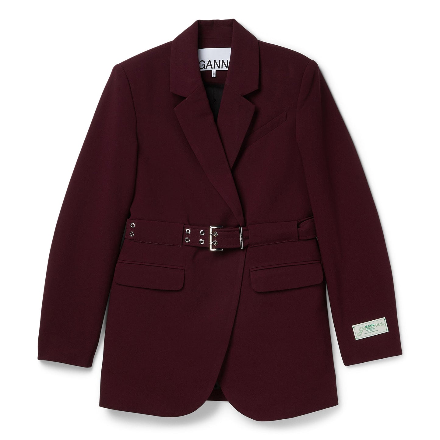 GANNI Future Twill Suiting Blazer (Port Royale)