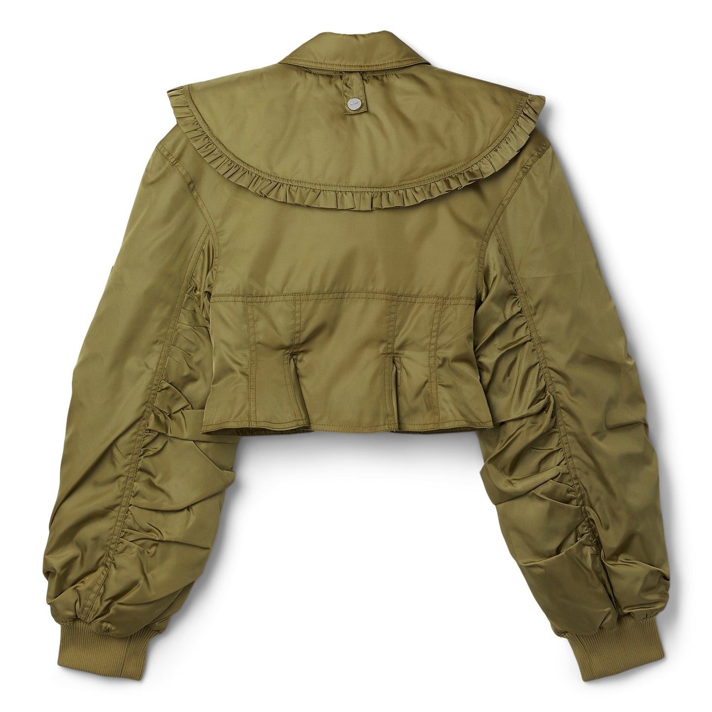 GANNI Duchesse Nylon Fitted Jacket (Boa)