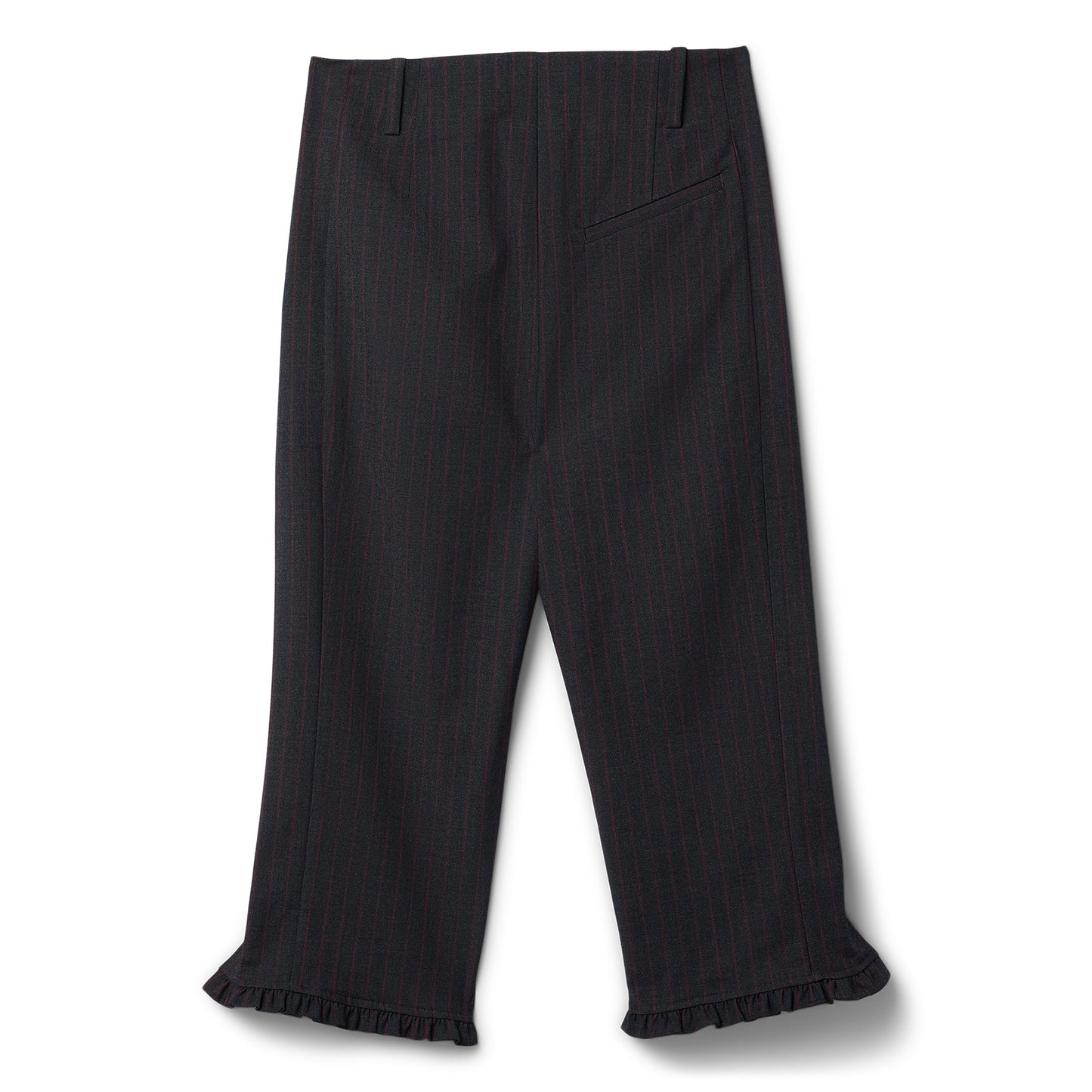 GANNI Stretch Stripe Tailoring Capri Pants (Phantom)