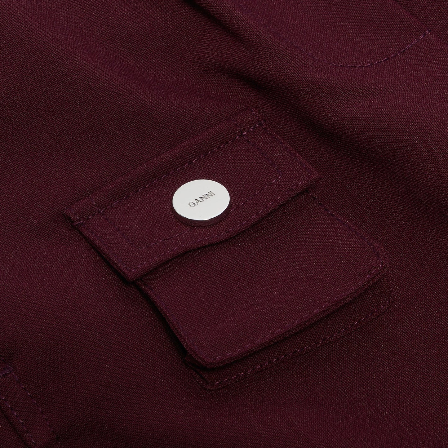 GANNI Future Twill Suiting Elasticated Pants (Port Royale)