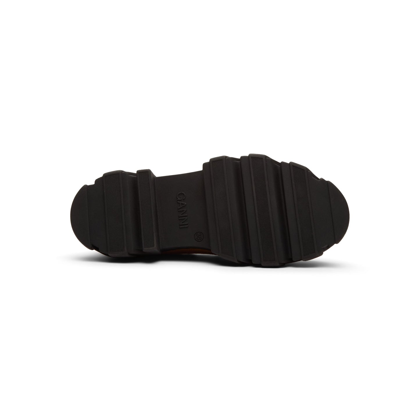 GANNI Cleated Derbies (Cognac)