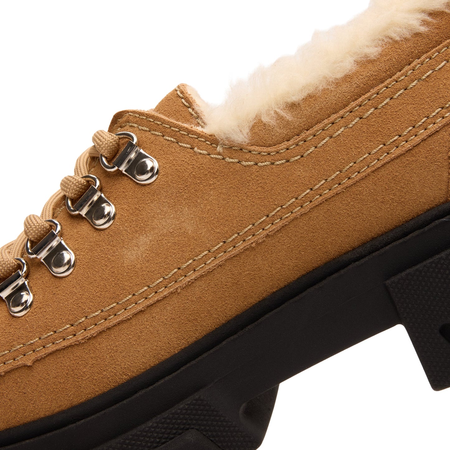 GANNI Cleated Derbies (Cognac)