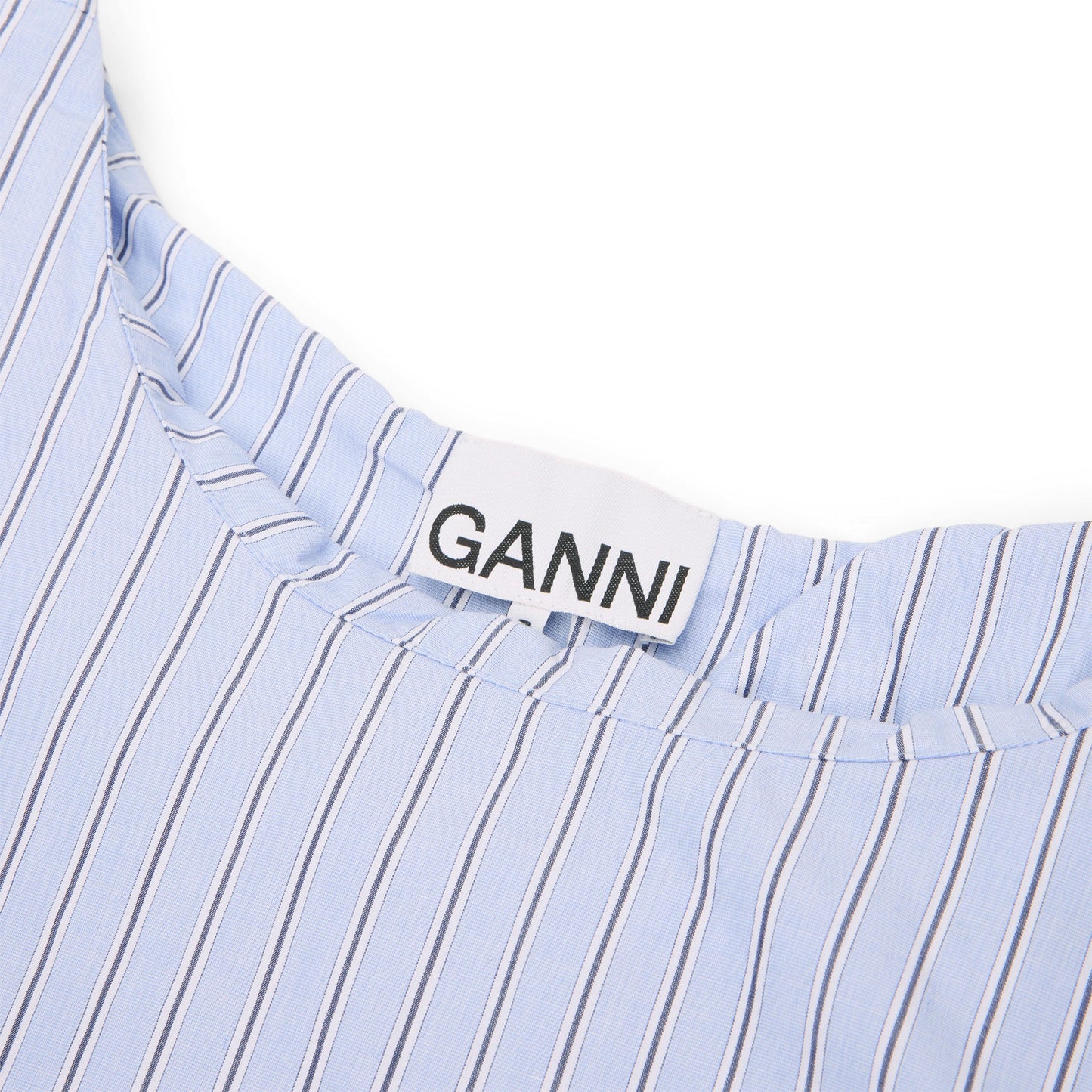 GANNI Stripe Mini Circle Skirt (Lavender Lustre)