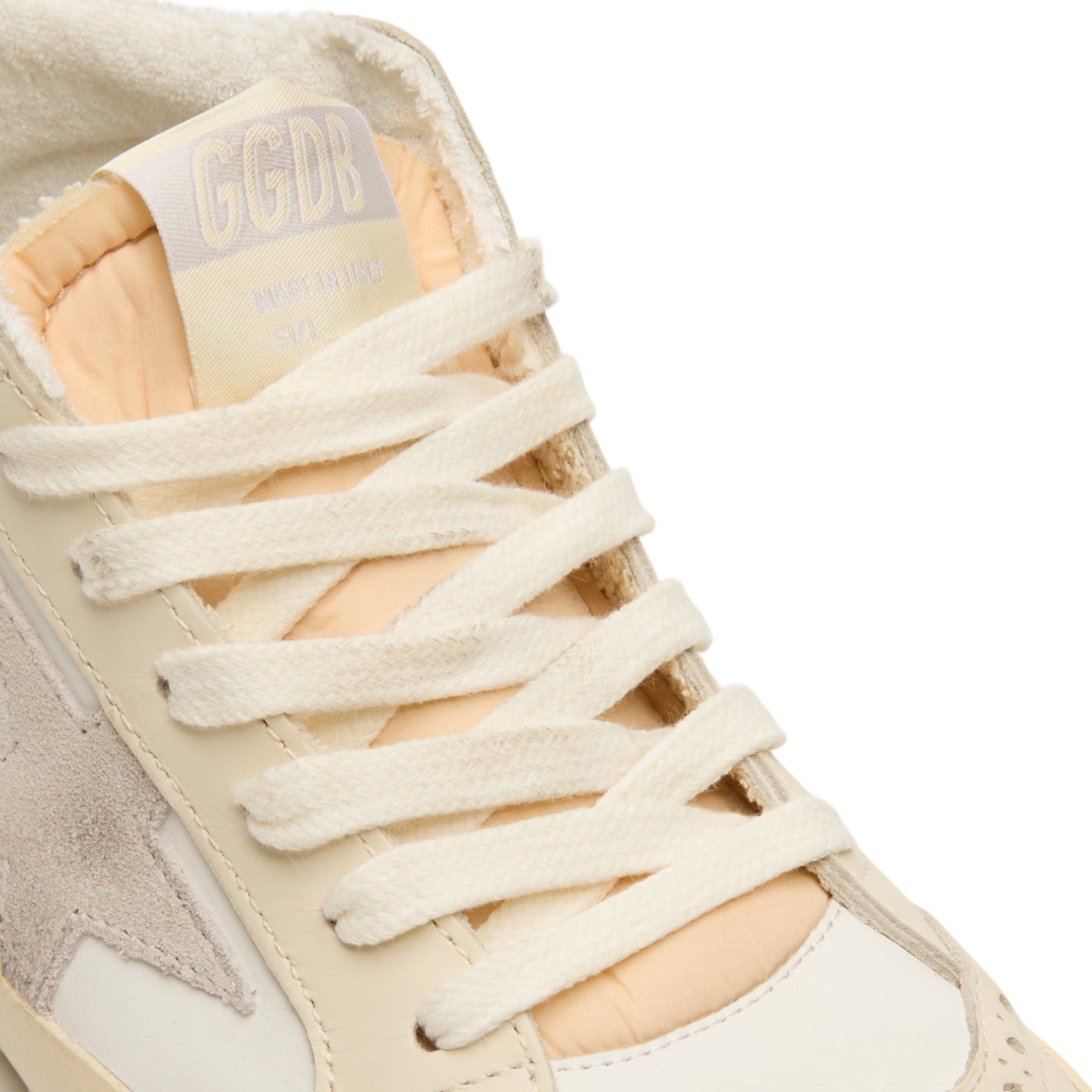 Golden Goose Mid Star Leather Upper And Heel (White/Ivory/Light Lilac/Light Grey/Gold/Black)