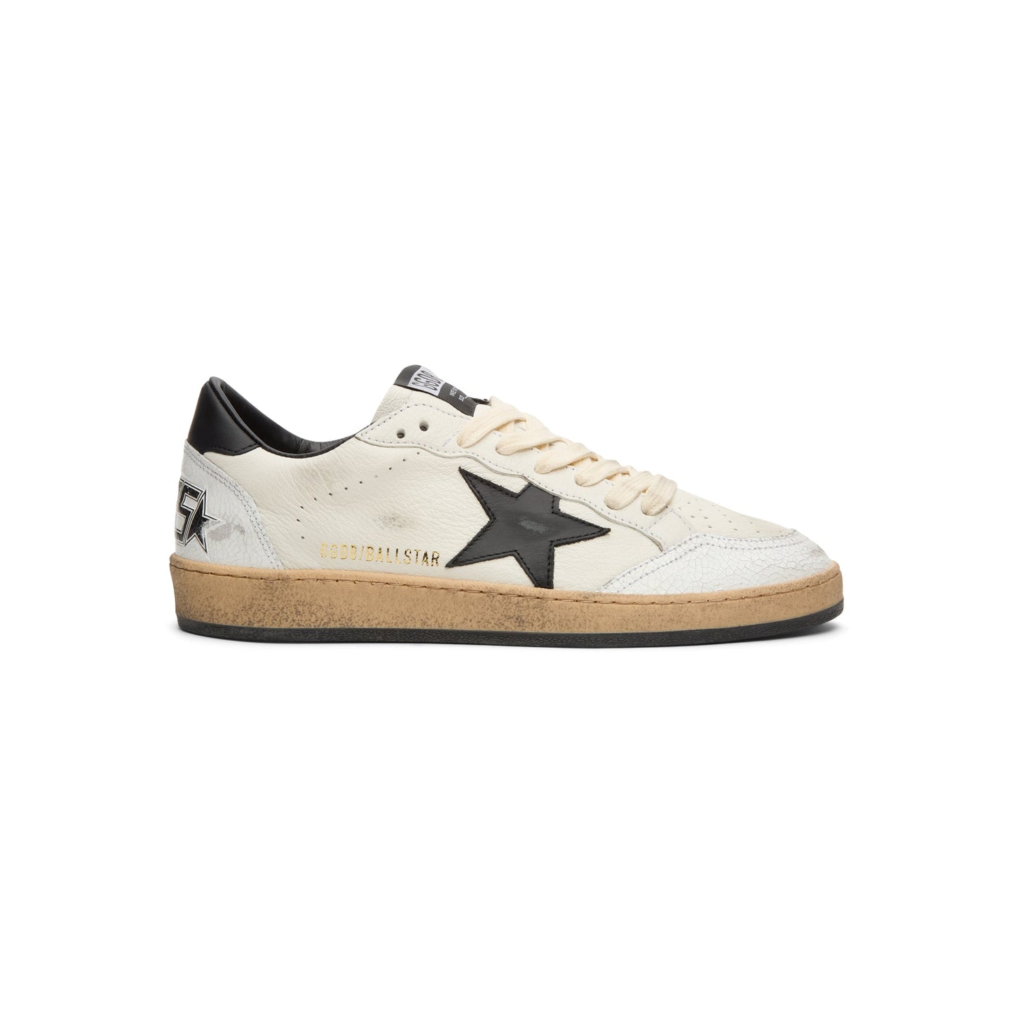 Golden Goose Ballstar Nappa Upper Leather Star And (White/Black)
