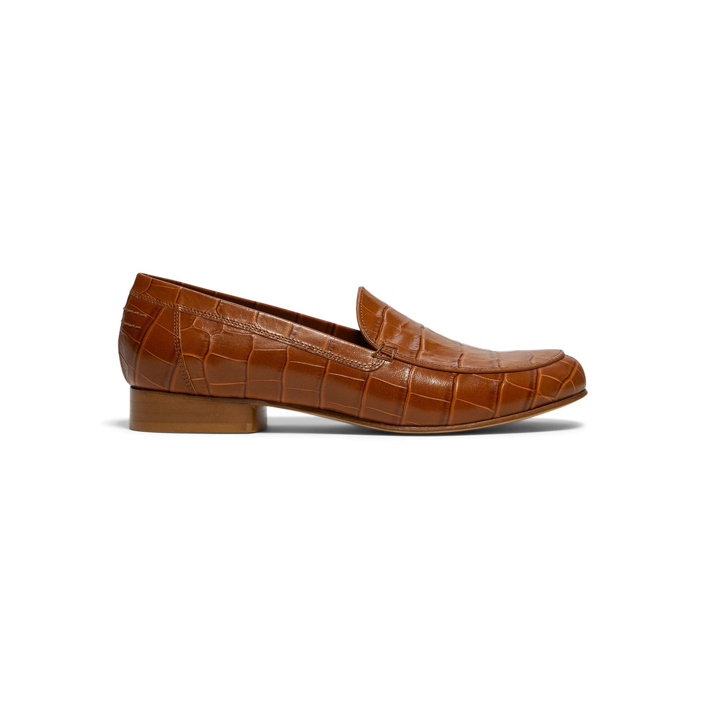 GIABORGHINI Money Printed Leather Loafer (Tan)