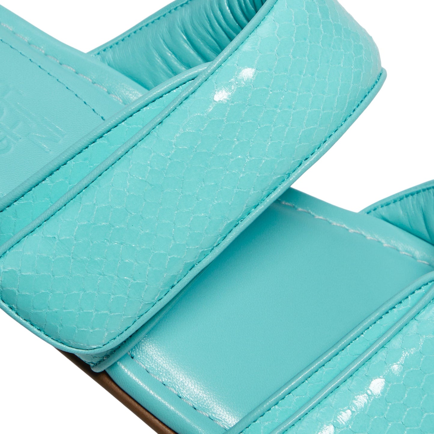 GIABORGHINI Julianne Flat Strap Sandal (Turquoise)