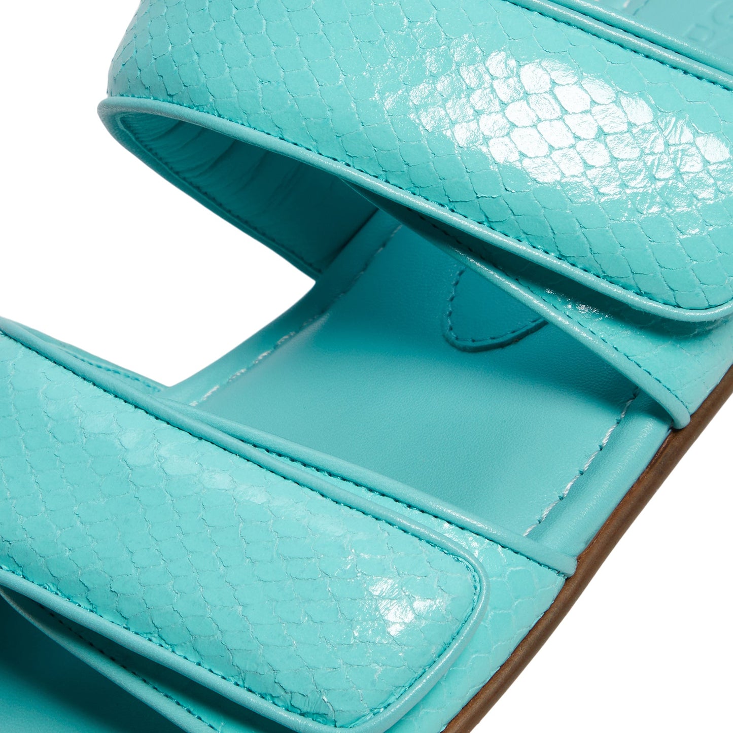 GIABORGHINI Julianne Flat Strap Sandal (Turquoise)