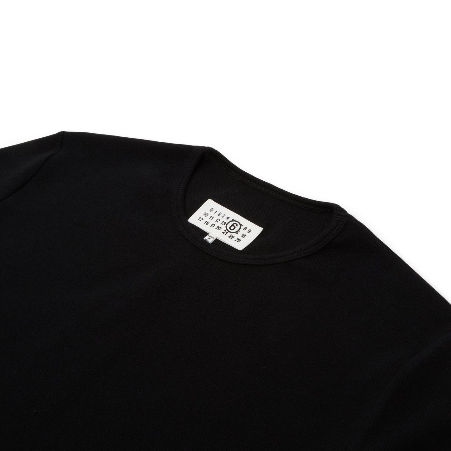 MM6 Maison Margiela Long-sleeved Top (Black)