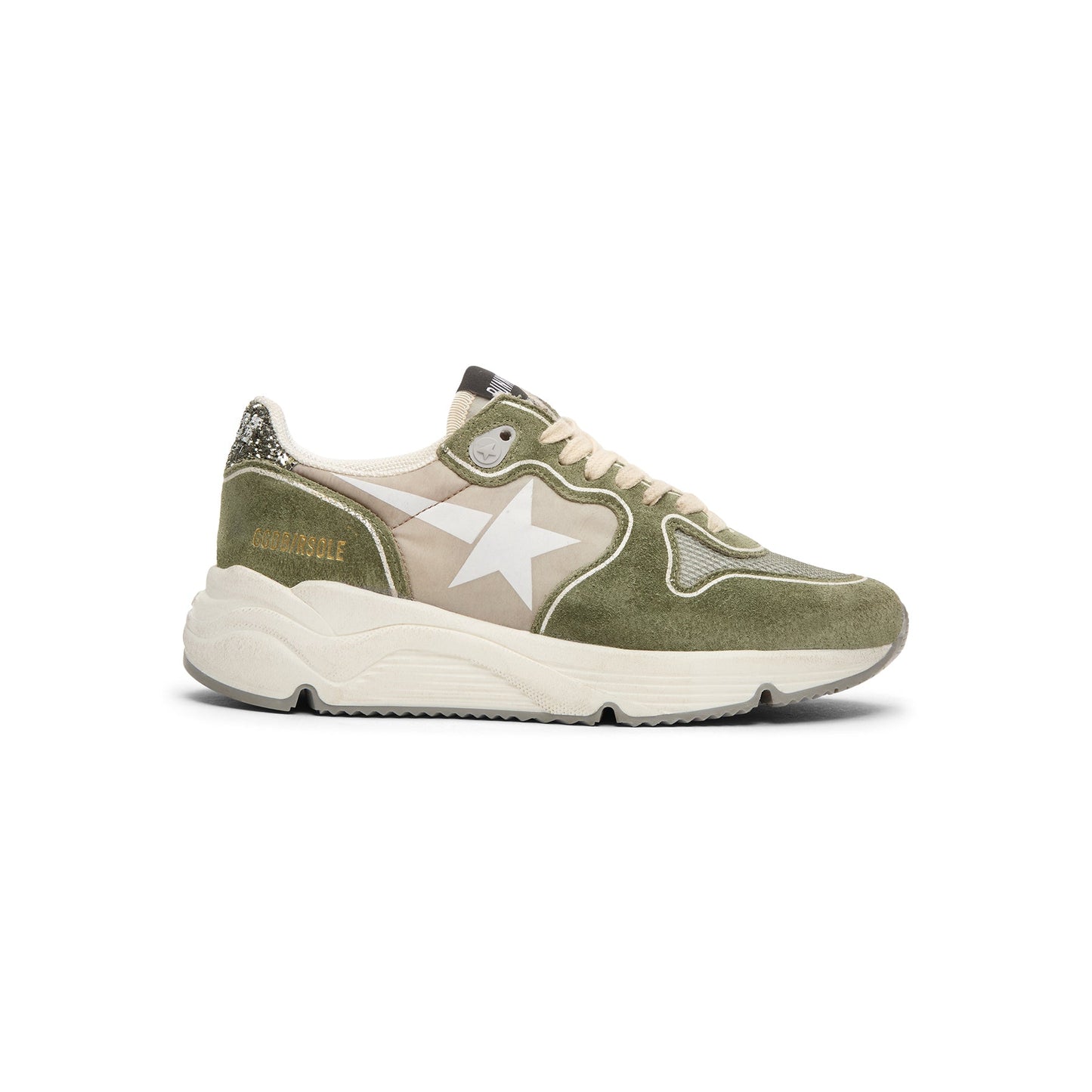 Golden Goose Running (Green/Silver)