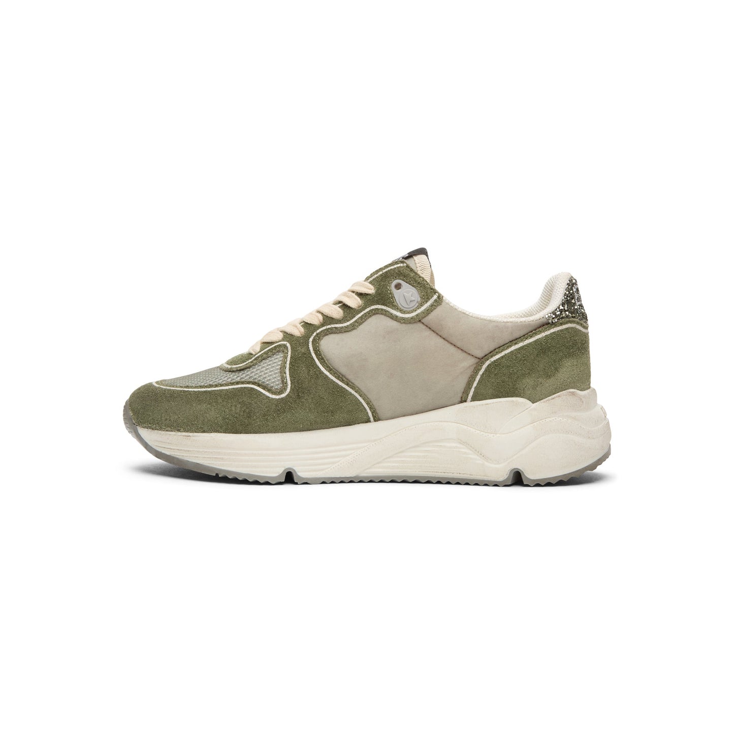 Golden Goose Running (Green/Silver)